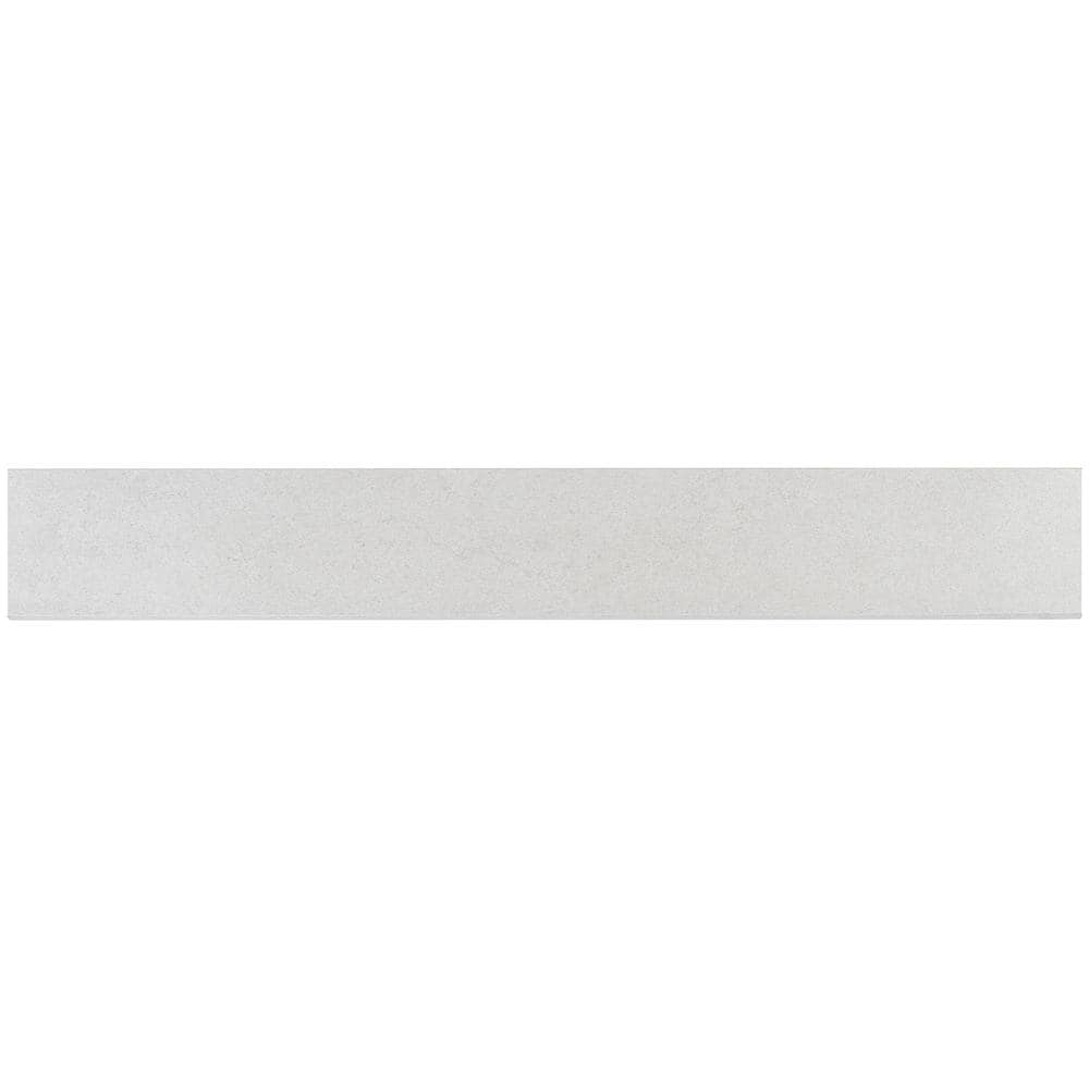 Ivy Hill Tile Hempstead Pearl 3.34 in. x 23.62 Matte Porcelain Floor and Wall Bullnose Tile, White -  EXT3RD106003