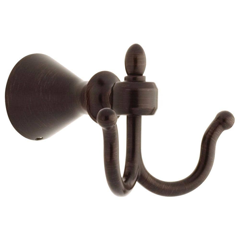 Delta Vessona Double Robe Hook in Venetian Bronze 75935-RB - The Home Depot