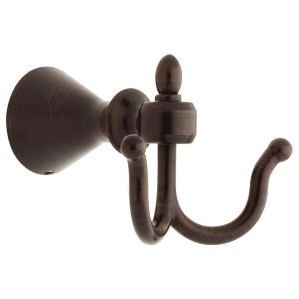 Delta Vessona Double Robe Hook in Venetian Bronze 75935-RB - The Home Depot