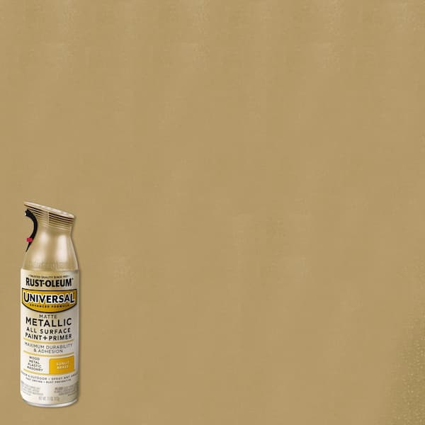 Rust-Oleum Universal 11 Oz. Matte Metallic Sunlit Brass Spray Paint - Hemly  Hardware