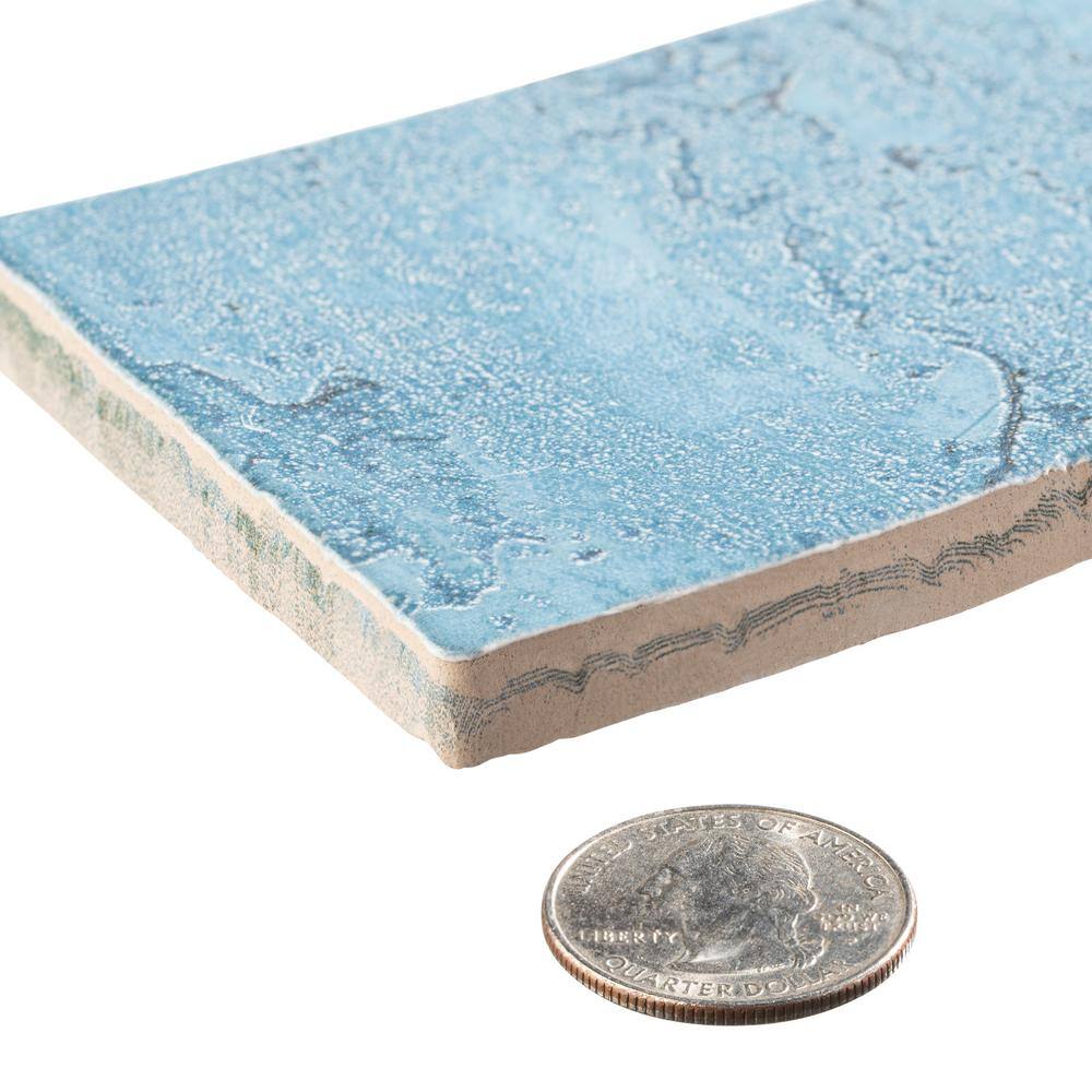 Splash Neptune Blue 3" x 12" Glazed Ceramic Subway Tile