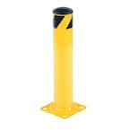 Vestil 24 in. X 5.5 in. Yellow Steel Pipe Safety Bollard BOL-24-5.5