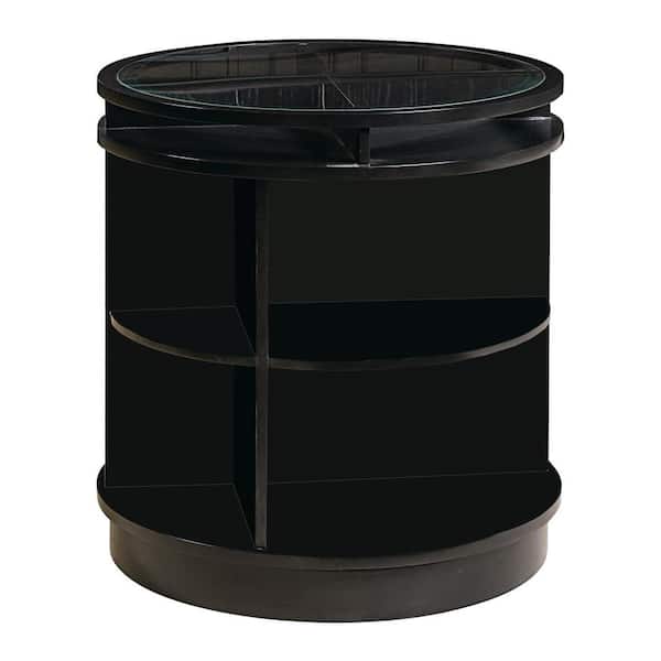 Pulaski Furniture Circular Matte Black Accent Table