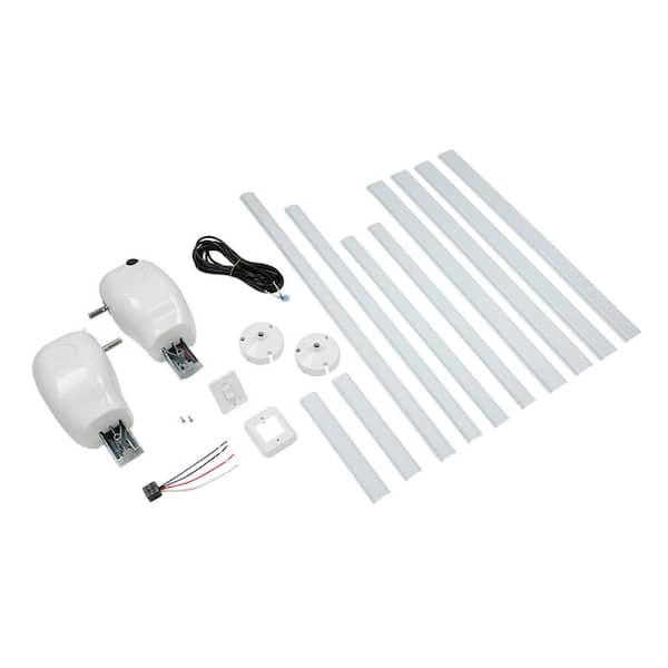 Lippert Manual to Power Conversion Kit for Solera Awnings-White