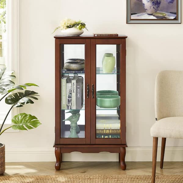 Rock Display Case-Acrylic Glass Curio w/20 Compartments