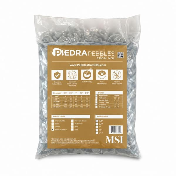 MSI Polished Black 0.5 cu. ft. (1 in. to 2 in.) Bagged Landscape