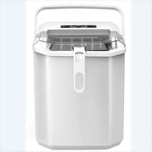 26 lbs. Portable Countertop Bullet Ice Maker in White