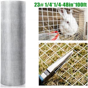 36inx100ft 1/4 in 23 Gauge Hardware Cloth Welded Cage Wire Chicken Fence mesh Rolls Square Chicken Wire Netting Raised