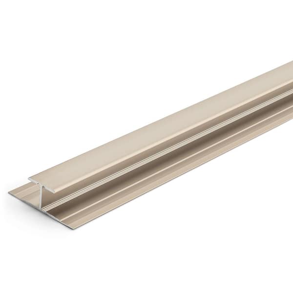 TrimMaster Satin Nickel 5.5mm x 84 in. Aluminum T-Mold Floor Transition Strip
