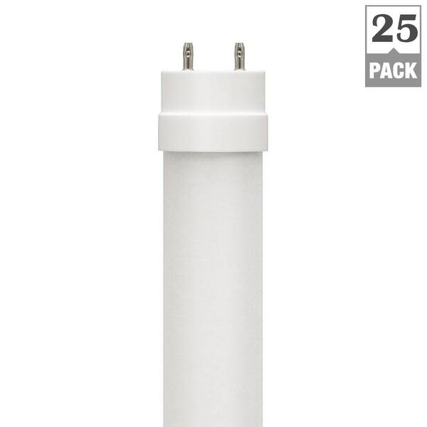 Euri Lighting 17-Watt 4 ft. Linear T8 Bypass Ballast LED Tube Light Bulb (25-Pack)