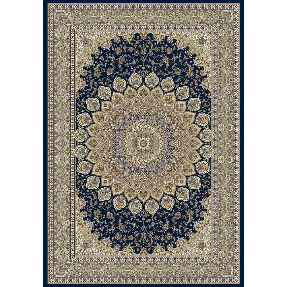 Lawrence Navy 9 ft. x 13 ft. Indoor Area Rug