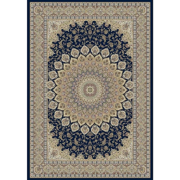 Home Decorators Collection Lawrence Navy 5 ft. x 8 ft. Indoor Area Rug