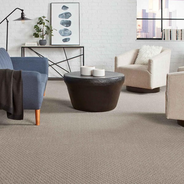 Lilypad - Metallic - Gray 30.7 oz. Triexta Pattern Carpet - Installation Required