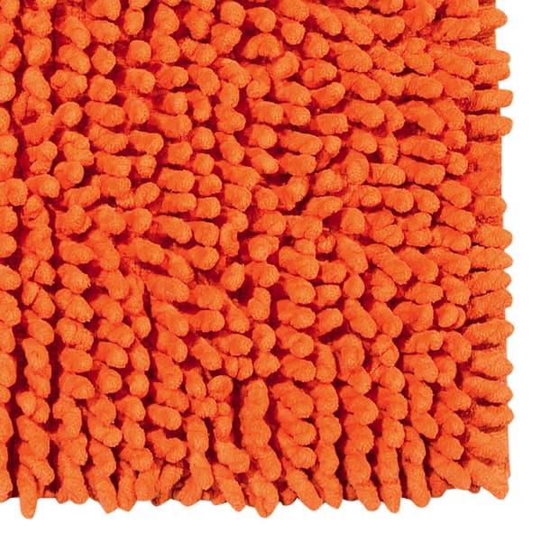 HOME WEAVERS INC Allure Collection 17 in. x 24 in. Orange Cotton Bath Rug  BALL1724CO - The Home Depot