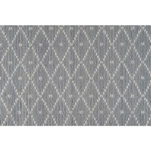 Merino Diamond Dot - Slate - Gray 12 ft. 36 oz. Wool Pattern Installed Carpet