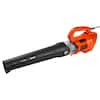 BLACK+DECKER 9 AMP 140 MPH 450 CFM Corded Electric Handheld Axial Leaf ...