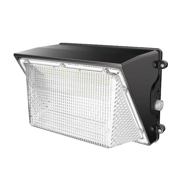 120W LED Wall Pack Light with Dusk-to-Dawn Photocell, 13,000 Lumens Outdoor Security Fixture ETL Listed