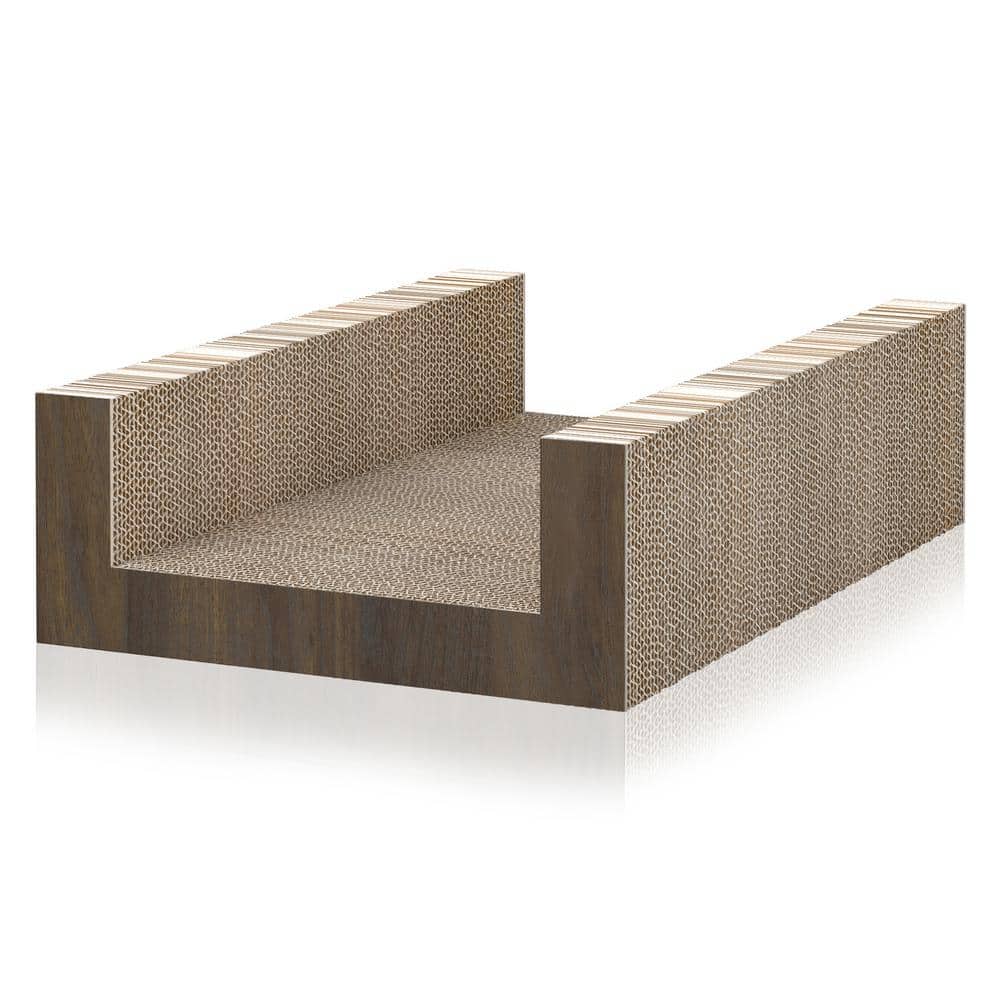 Beautiful and Stylish Scratching Post scratch Pad in Walnut Color