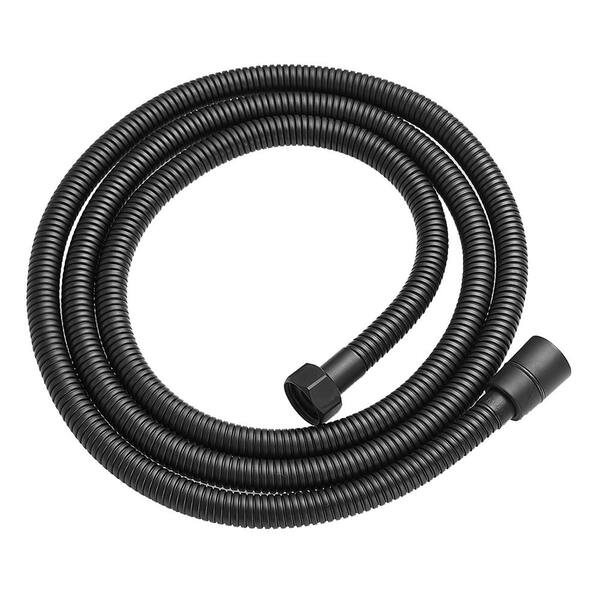 BWE 70.8 in. Stainless Steel Replacement Handheld Shower Hose in Matte Black A9245Black The