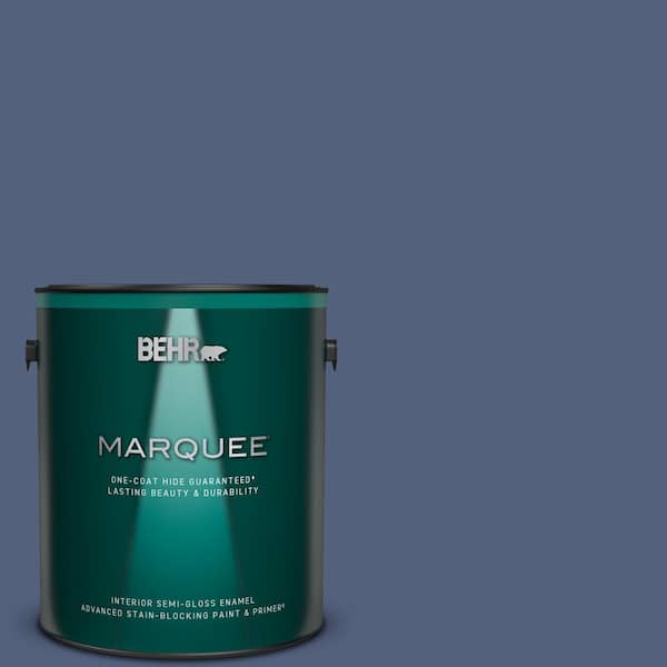 BEHR MARQUEE 1 gal. #MQ5-15 Award Night One-Coat Hide Semi-Gloss Enamel Interior Paint & Primer