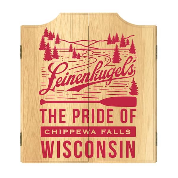 Alaterre Furniture Leinenkugel Pride Dart Board Cabinet Set