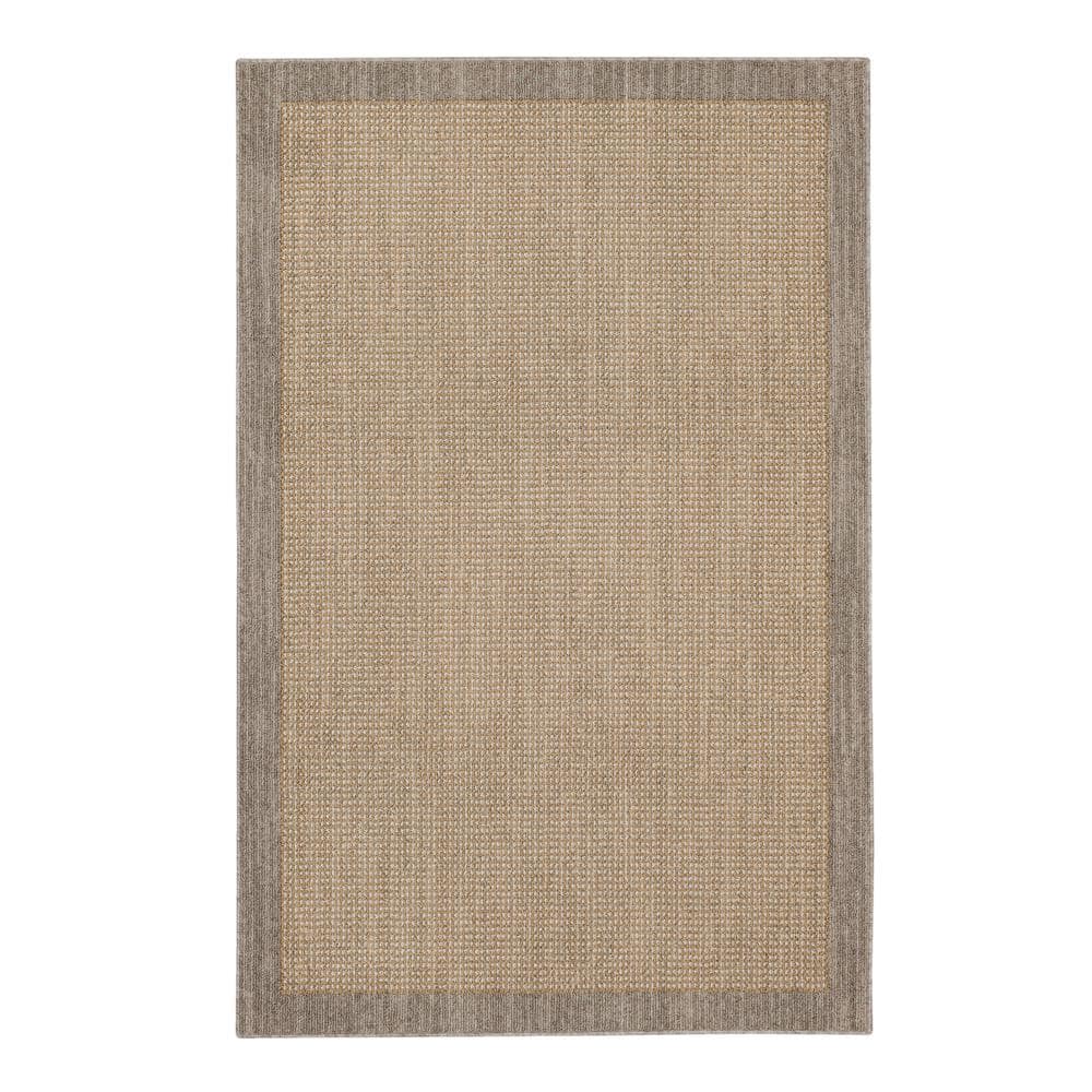 Tanner Pewter 2 ft. 6 in. x 3 ft. 9 in. Machine Washable Traditional Border Indoor Area Rug price history on PriceWatchPro