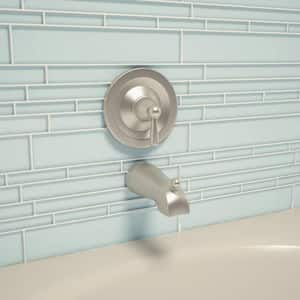 Baby Blue Rectangular Brick 9.5 in. x 10.5 in. x 8mm Glass Backsplash and Wall Tile (7.5 sq. ft. / case)