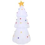 6 ft. x 2.6 ft. Sunnydaze Large Inflatable Christmas Decoration White Holiday Tree