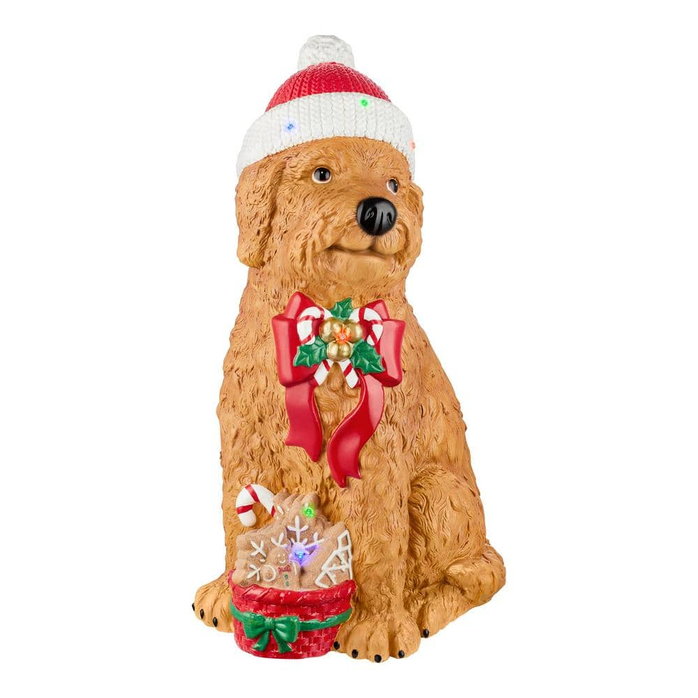 Deals Christmas Goldendoodle Dog Holiday Living LED Lighted