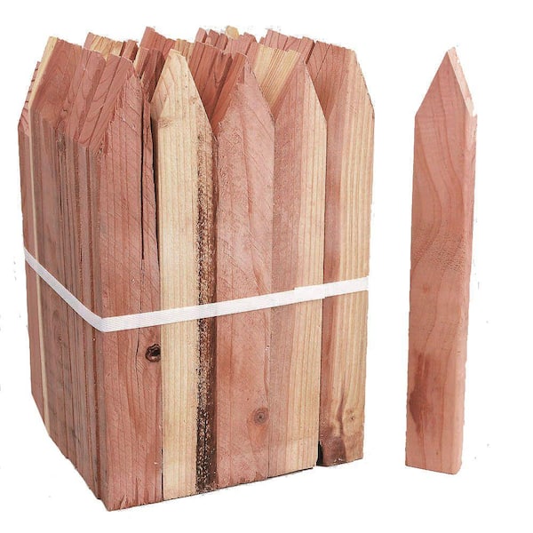 WeatherShield Grade Stake Redwood (Common: 1 in. x 2 in. x 12 in.; Actual: .5 in. x 1.5 in. x 11.5 in.)