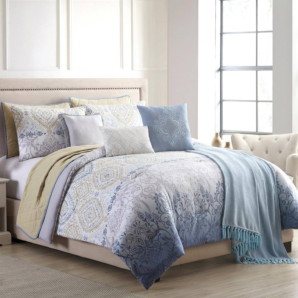 Large Premium 10pc Comforter Set  10 Piece Comforter and Sheet