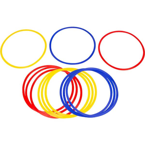 12 Pc Sports Training Agility Speed Rings Hoops Football Basketball 38cm **New 