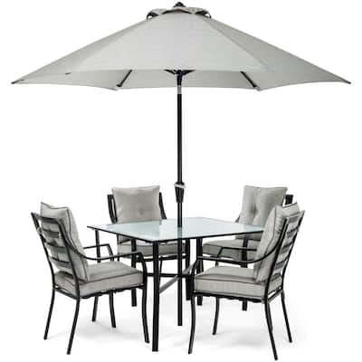 Umbrella Included Patio Dining Sets, Patio Chair And Table Set With Umbrella