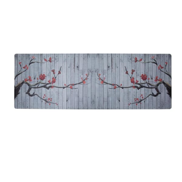 J&V TEXTILES 19.6 in. x 55 in. Anti-Fatigue Kitchen Runner Rug Mat