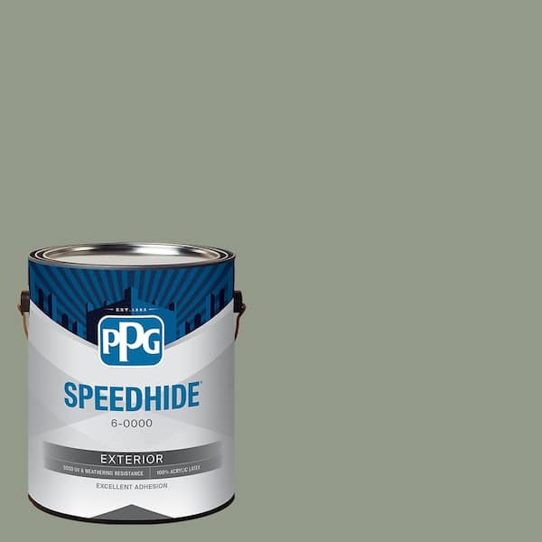 1 gal. PPG1128-5 Green Tea Leaf Semi-Gloss Exterior Paint