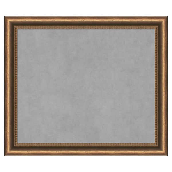 Amanti Art Manhattan Bronze Narrow 28 in. x 24 in. Framed Magnetic Board