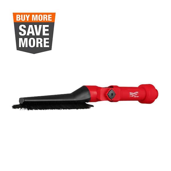 AIR-TIP 1-1/4 in. - 2-1/2 in. Low-Profile Pivoting Brush Wet/Dry Shop Vacuum Attachment (1-Piece)