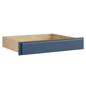 Newport Blue Painted Plywood Shaker Assembled Drawer Base Kitchen Cabinet Soft Close 30 in W x 17 in D x 4.88 in H