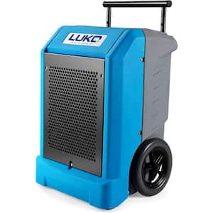 230 pt. 8,000 sq.ft. Bucketless Commercial Dehumidifier in Blue with Pump, Automatic Defrost