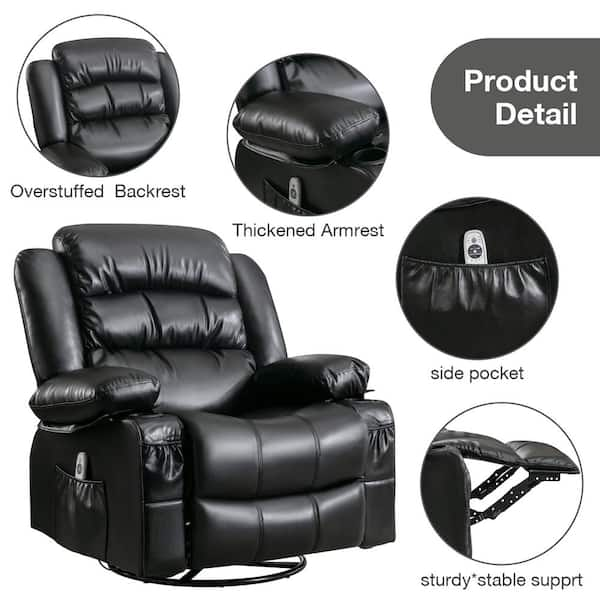 Xmifer Recliner Chair, Lift Chairs Recliners for Elderly Adults Massage  Sofa Chair Ergonomic Lounge with Heated Massage, Footrest Extension, USB