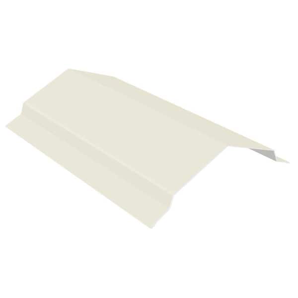 Gibraltar Building Products 10 ft. 29-Gauge Galvalume Steel RC2 Ridge Cap Flashing in White