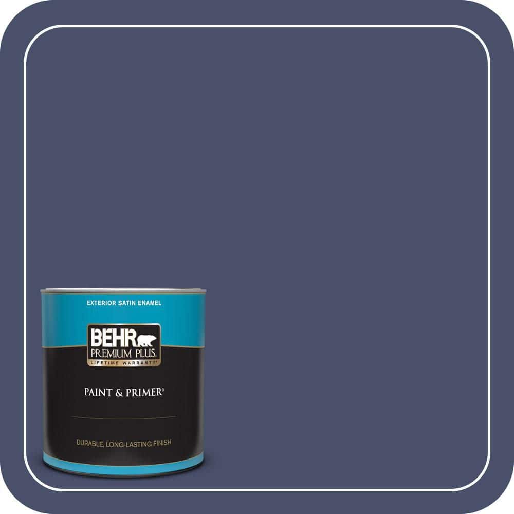 1 qt. #M530-7 Elegant Navy Satin Enamel Exterior Paint & Primer price history on PriceWatchPro