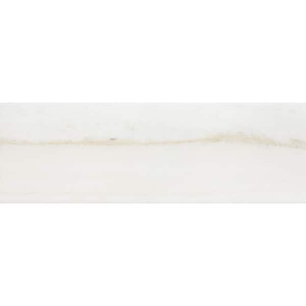 Marbella Bone Glossy 4 in. x 12 in. Ceramic Stone Look Wall Tile (10.98 sq. ft. /case)