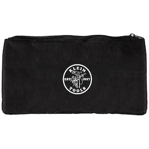 13 in. Zipper Pouch Bag for Tone and Probe PRO Kit, Black Nylon