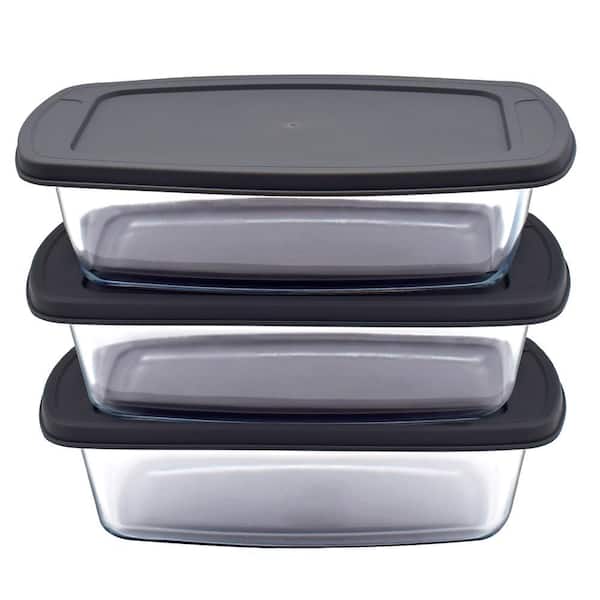 3-Piece Glass Loaf Pan Set
