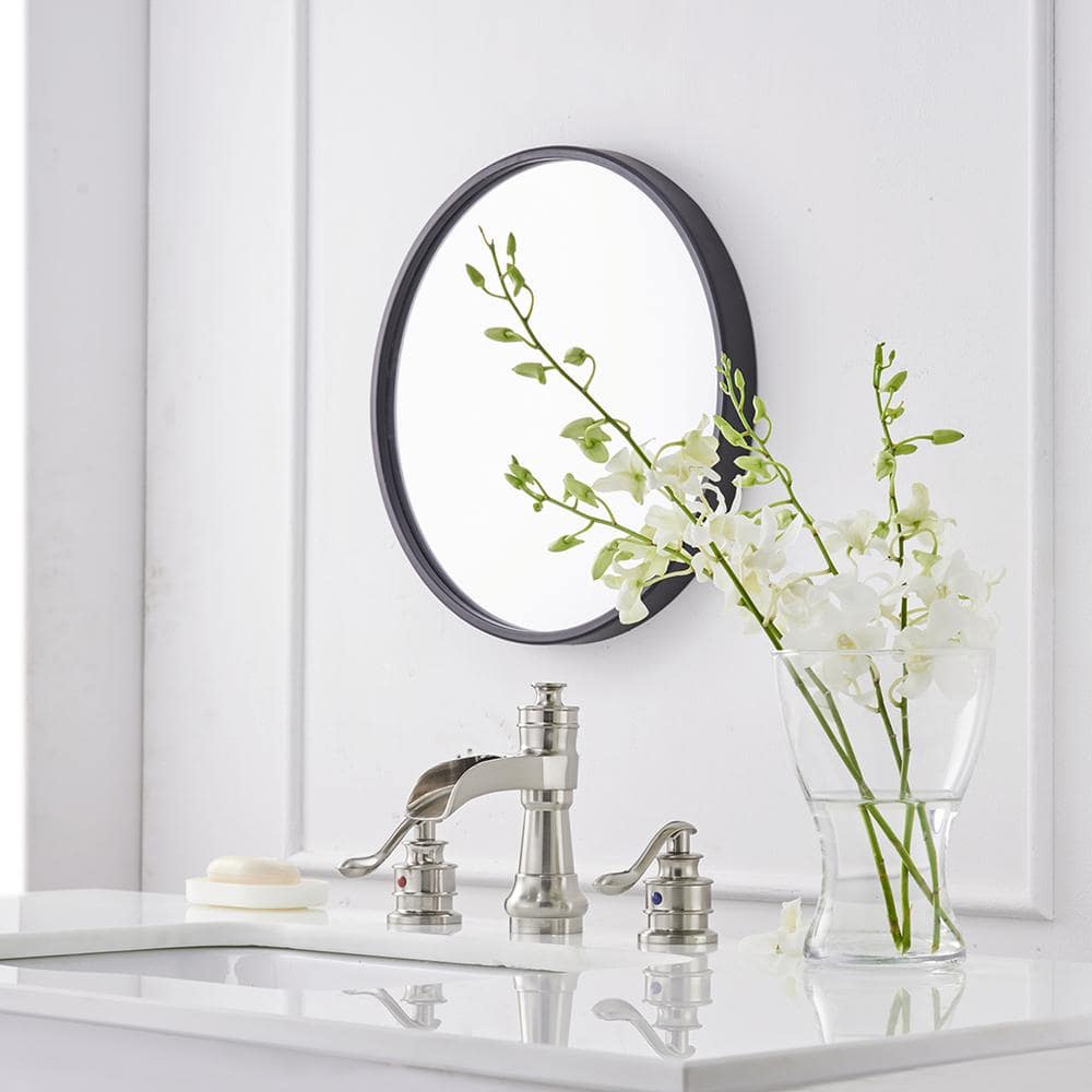 Brushed Nickel 8-Inch Widespread Waterfall Bathroom Faucet with Lever Handles