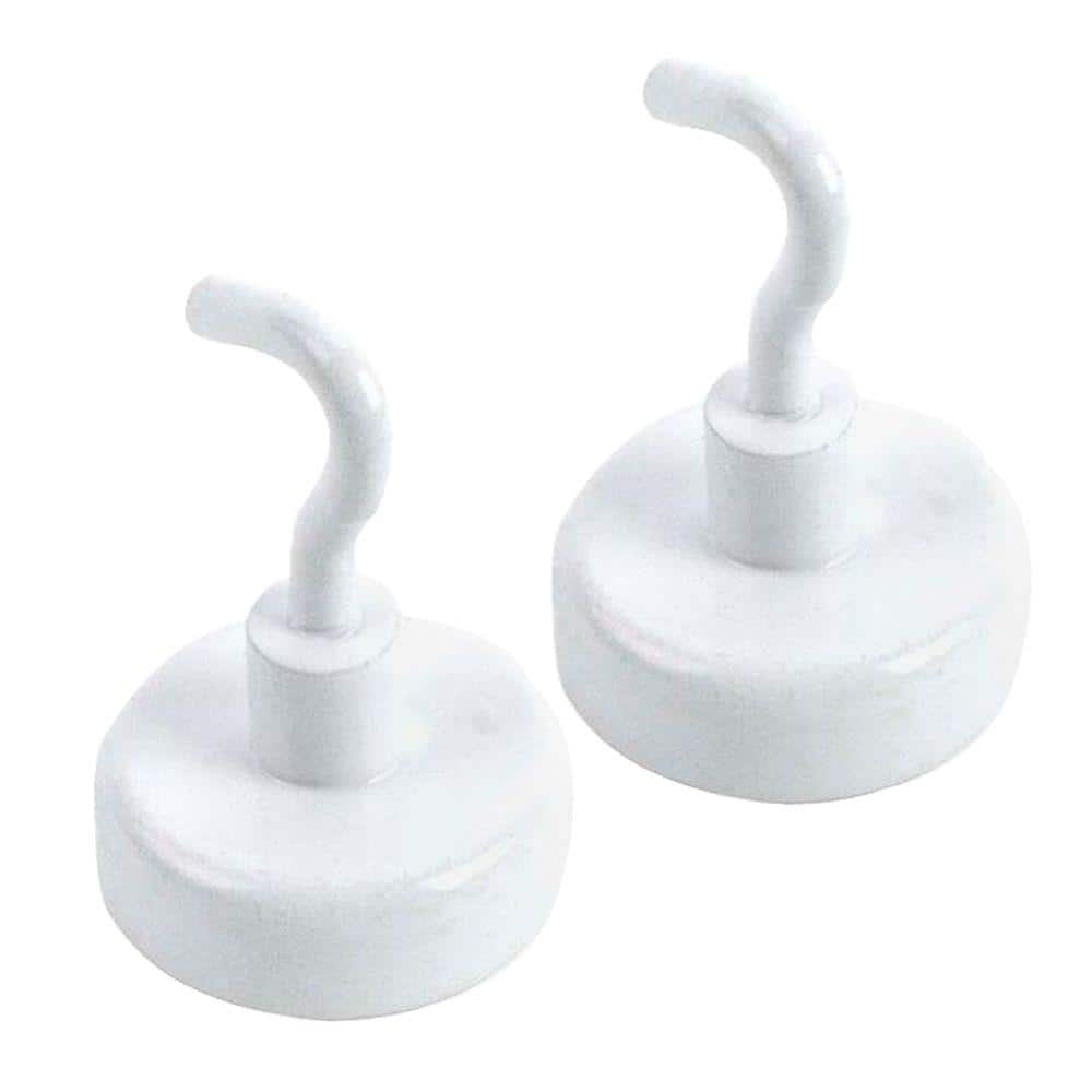 Master Magnet 1 in. Diameter Magnetic Hooks (2-Piece per Pack) 96614 - The  Home Depot