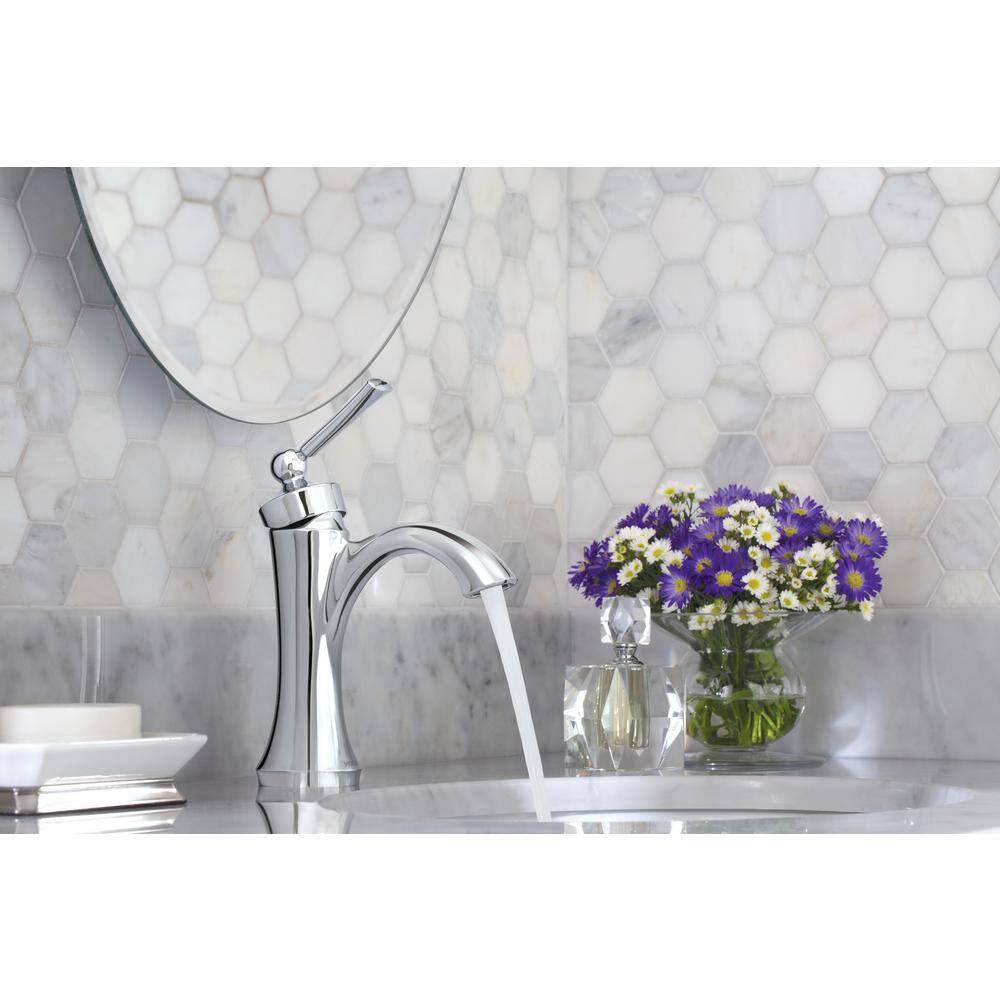 Wynford Chrome Single Hole Traditional Bathroom Faucet