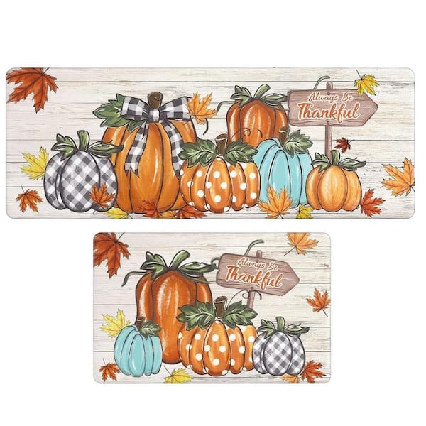 Unbranded 2 Piece Kitchen Mats Set, 17 in. x 28 in. to 17 in. x 47 in., Colorful
