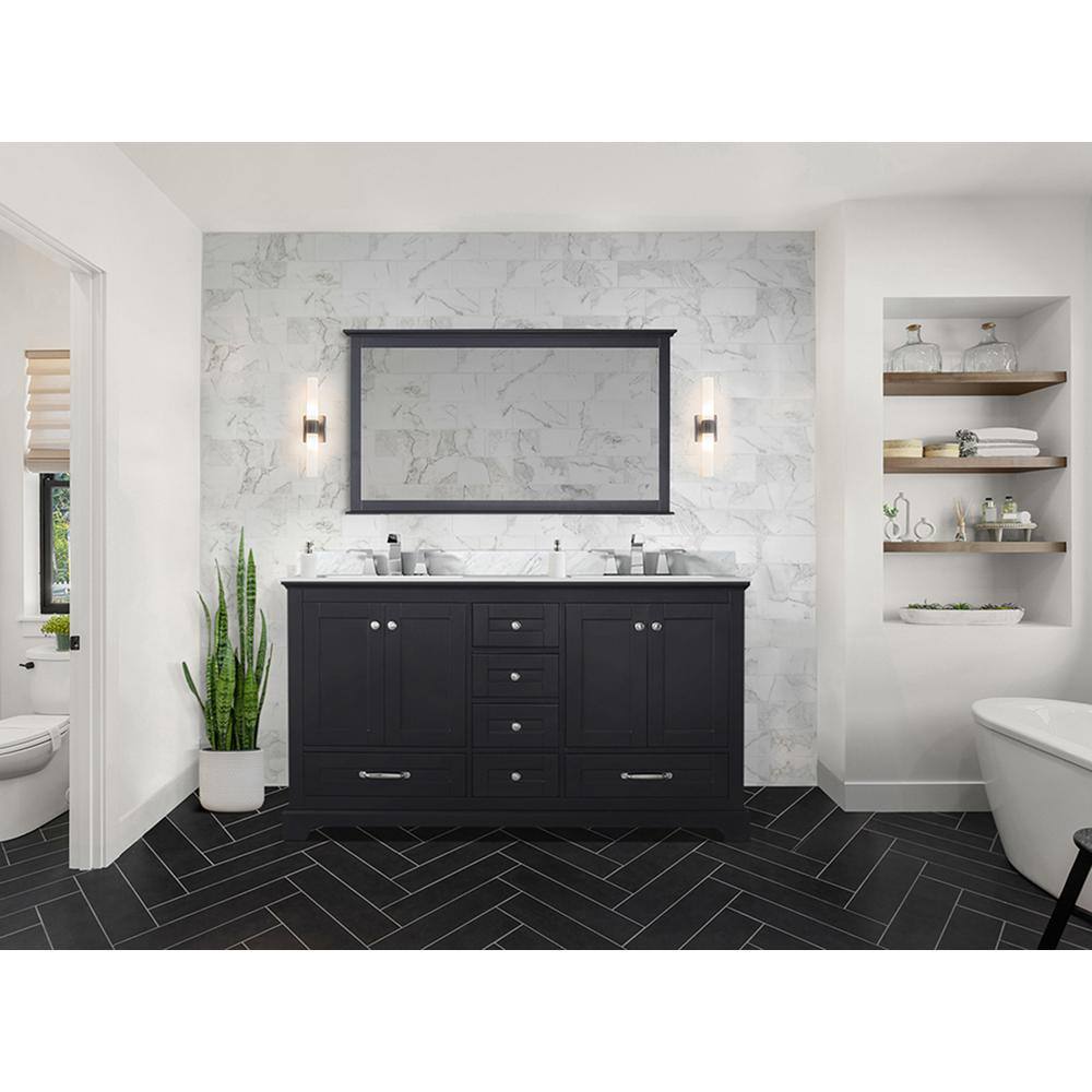 Dukes 60" Espresso Double Freestanding Bath Vanity